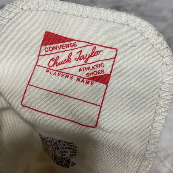 Converse Chuck 70s Hi Logo PLay Sneakers sz 12 woman’s - Picture 6 of 7